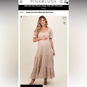Pink Blush Maternity Dress